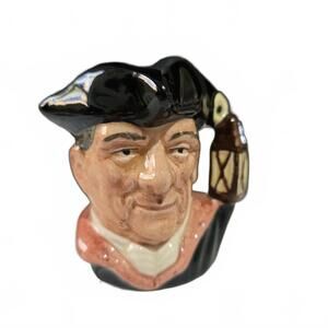 Royal Doulton Night Watchman Mini Character Jug / D6658 / 2.5" / Vintage